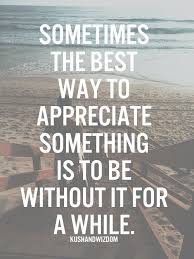 Life quotes love love yourself quotes best quotes happy quotes for him life is too short quotes family happy memories quotes appreciate life quotes. Sometimes The Best Way To Appreciate Something Is To Be Without It For A While Words Quotes Life Quotes Inspirational Quotes