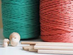 Makrome Ipleri Ahsap Makrome Cubuklari Ve Ahsap Boncuklar Tapestry Rolling Pin Instagram