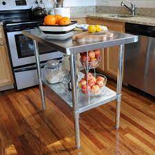 Here, your favorite looks cost less than you thought possible. Sportsman Series 49 In Stainless Steel Kitchen Utility Table Sswtable The Home Depot