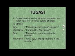 Bahasa jawa alus dipakai oleh anak yang berbicara kepada orang tuanya. Xii Bahasa Jawa Unggah Ungguh Basa Krama Lugu Lan Krama Alus Youtube