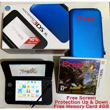 It was released worldwide for playstation 4 and xbox one in january 2018, with a microsoft windows version following in august 2018. Nintendo 3ds Xl Blue Black Console Free Monster Hunter 4 Ultimate Us Used Condition 9 5 10 Shopee Malaysia