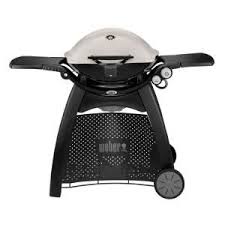 Weber Q 3200 2 Burner Propane Gas Grill In Titanium With Built In Thermomter 57060001 The Home Depot Natural Gas Grill Best Gas Grills Propane Grill