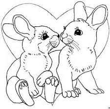 Kostenlose ausmalbilder für die grundschule. Hasen Mit Einem Herz Ausmalbild Malvorlage Gemischt Coloring Pages Animal Drawings Drawings