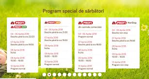 Programul magazinelor profi în perioada sărbătorilor pascale. Program Hypermarketuri Èi Supermarketuri De PaÈte 2018