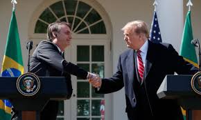 What is this message about? Trump E Bolsonaro Terao Jantar Reservado Em Palm Beach Agencia Brasil