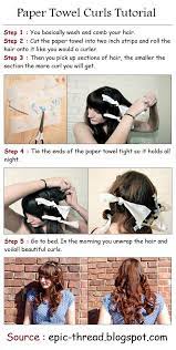 Pin By Teresa Lowe On Beauty How To Curl Your Hair Paper Towel Curls Hair Without Heat