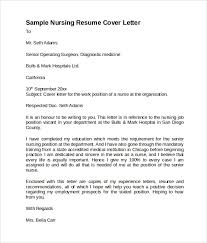 Free 7 Sample Nursing Cover Letter Templates In Pdf