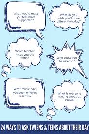These conversation starters for couples keep the lines of communication while also helping you to learn more about each other. 24 Conversation Starters For Talking With Your Tween About Their Day
