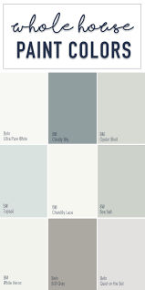 Paint Colors For A Whole Home Color Palette Calming