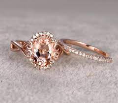 Vi gør online shopping let og sjovt. Special Offer Rose Gold Morganite Engagement Ring Set Up To 75 Off