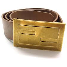 Fendi Belt Brown Leather Ref 416964 Joli Closet