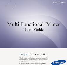 Driver suddivisi per sistemi operativi windows, mac e linux, con funzionalità complete o di base. Samsung Scx 4300 Users Manual 4300 En