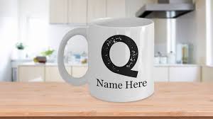 Eine buchstabiertafel (oder buchstabieralphabet, telefonalphabet, funkalphabet,. Name Mug Letter Mug Alphabet Mug Hustle 5 Font Coffee Lovers Custom Mug Custom Gift Letter Q 11oz And 15oz White M Alphabet Mugs Letter Mugs Mugs