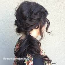 Low side ponytail with a hair bow. 40 Side Ponytails That You Will Love