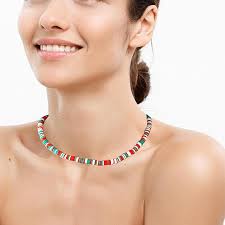 Amazon.com: Todenb Gargantilla bohemia con cuentas para mujer, collar  grueso de cuentas de colores, collar de corazón colorido en capas, collares  bohemios hawaianos ajustables de verano coloridos para joyería de : Ropa,
