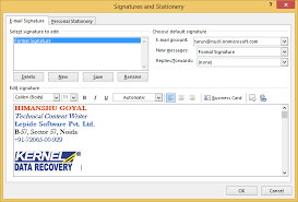 Click the mail tab on the left. Create And Add Email Signature In Ms Outlook 2016