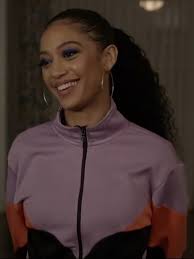 Buy All American S05 Samantha Logan Color Block Track Jacket