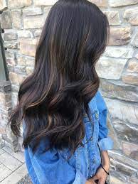 Subtle Dark Hair Caramel Balayage Dalecolorylowlights Hair Styles Long Hair Waves Long Hair Color