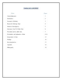 Table Of Content Titles Pages Acknowledgement 1 Introduction 2 Statement Of Problem 3 Reason For Selecting Topi Table Of Contents Social Studies Statement