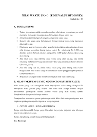 Thread ini ane bikin setelah obrolan ane dengan temen ane yang sudah merasakan pahit manisnya jaman orde baru. Doc Nilai Waktu Uang Time Value Of Money Ekklesia Simamora Academia Edu
