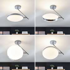 Gute qualität, schlichtes zeitlos schönes design, leichte montage und angenehmes warmes licht, haben 2 leuchten in der küche im einsatz und werden noch 1 leuchte zusätzlich für einen kleinen. Buromobel Led Deckenlampe Niklas Lampenwelt Rund Chromring Kuche Wohnzimmer Deckenleuchte Buro Schreibwaren Nofir No