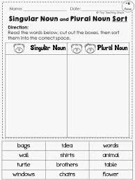 Singular and plural nouns esl lesson plans. Plural Noun Worksheets Singular And Plural Nouns Plurals Nouns