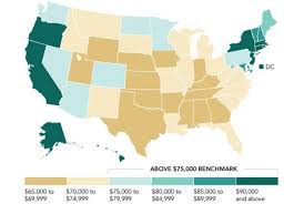 The Happiness Benchmark For Each State Map Can Money Buy Happiness Money And Happiness