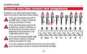 Non programmable thermostat for use with heat pumps with auxiliary back up heat emergency and auxiliary heat light indication precise degree fahrenheit temperature control backlit 1 operating honeywell digital non programmable thermostat rth 3100 c non programmable thermostat. How Wire A Honeywell Room Thermostat Honeywell Thermostat Wiring Connection Tables Hook Up Procedures For Honeywell Brand Heating Heat Pump Or Air Conditioning Thermostats