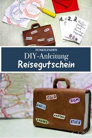Sie sind selbstklebend und können einfach auf das papier aufgeklebt werden. Diy Anleitung Reisegutschein Basten Mit Koffer