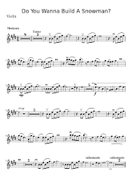 Do You Wanna Build A Snowman Disney Sheet Music Violin Sheet Music Flute Sheet Music Disney