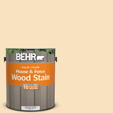 Behr 1 Gal Hdc Ct 03 Candlewick Solid Color House And Fence Exterior Wood Stain Exterior Stain Exterior Wood Stain Wood Deck Stain