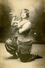 The Society of Distinguished Ghosts — RPPC circa 1920s, Zaftig Belly Dancer