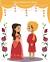 Cute Indian Bridal Cartoon