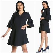 Kollari Volanli Kisa Elbisesi Roupas