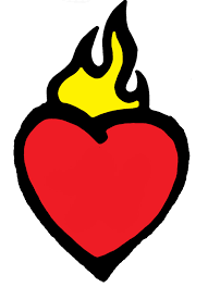 Disegni tumblr facili di fiori. Disegno Di Cuore In Fiamme A Colori Per Bambini Disegnidacolorareonline Com