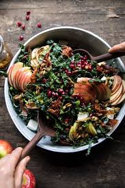 Fall Harvest Honeycrisp Apple And Kale Salad Half Baked Harvest Recipe Autumn Salad Healthy Recipes Salad Recipes