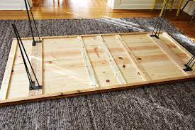 Each piece is slotted to accept another piece and it can accommodate. Elsie S Diy Dining Room Table A Beautiful Mess