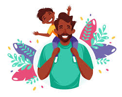 See black father stock video clips. Happy Father S Day Black Man With Son In His Shoulders Father S Day Greeting Card Banner Concept Vector Illustration 2311580 Vector Art At Vecteezy