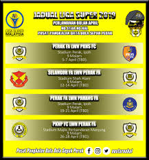 Table malaysia super liga, next and last matches with results. No Star No Hal Jadual Liga Super Malaysia 2019 Jadual Facebook