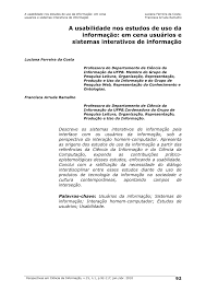 Fundamentos de la ciencia e ingeniería de materiales, 4. Pdf A Usabilidade Nos Estudos De Uso Da Informacao Em Cena Usuarios E Sistemas Interativos De Informacao