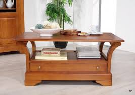 Table rectangulaire 180*100 mila en merisier de style louis philippe 1 allonge de 60 cm. Table Basse Constance Realisee En Merisier Massif De Style Louis Philippe Plateau Bois