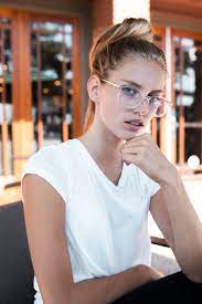 Alex Square Modern Metal Frame Blue Light Blocking Computer Glasses Light Blue Blue Computer Glasses