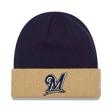 While knitting the barley hat you will learn to knit in the round on circular and double pointed needles, and how to decrease. Milwaukee Brewers 2 Tone Cuffed Knit Beanie Overstock 31261014