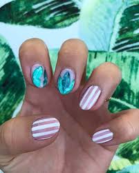 Take two metal finish nail polishes and pain nails, as seen in the picture. Have Cute Summer Nail Designs For Summer With These Tutorials