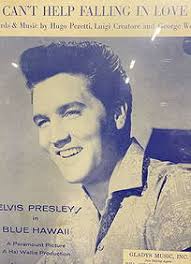 Elvis Presley Can't Help Falling In Love Framed