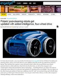 The Polaris Pool Cleaning Robots Profiled In Engadget Pool Cleaning Cleaning Robot Polaris Pool