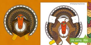 How can people make the house ready for the autumn holiday? Thanksgiving 3d Turkey Paper Craft Holidays Events