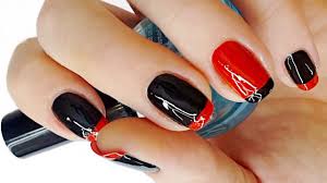 Black And Red French Manicure Youtube Japan red pink white yellow orange black french tip full acrylic 480 nails lot.