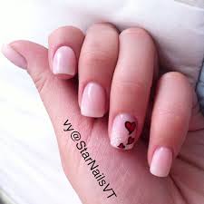 Are you searching for new nail designs for short nails? Simple Valentine Nail Design Vy Starnailsvt Nails Nail Designs Valentines Valentines Nails