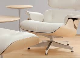 The original lounge chair and ottoman, correctly titled eames lounge (671) and ottoman (672) were released in 1956 after years of development by designers charles and ray eames. Herman Miller Eames Lounge Chair Ottoman White Ash The Century House Madison Wi